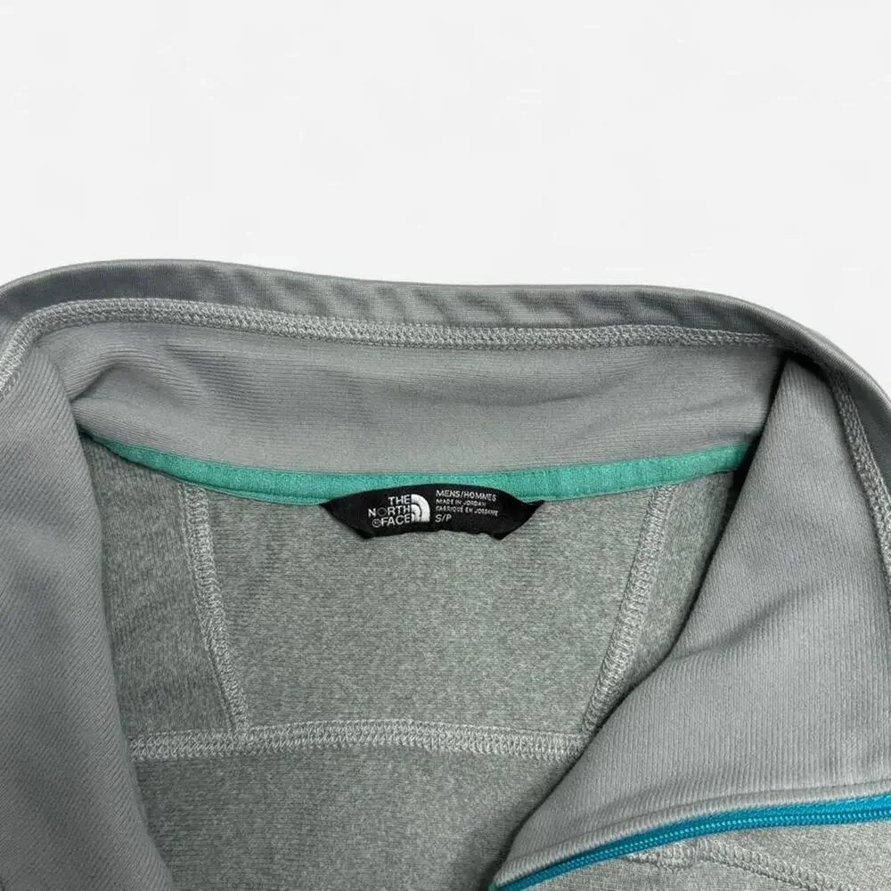 The North Face Gray Blue Quarter Zip Pullover Men’s Small